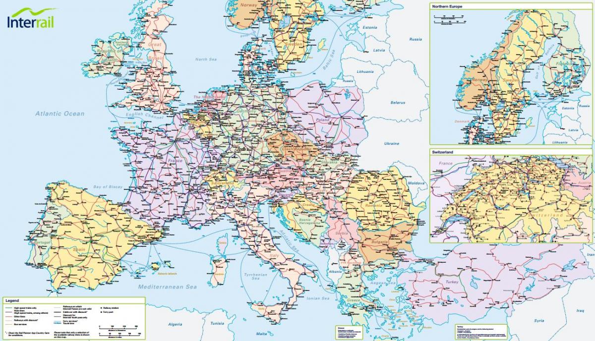ramani ya interrail uswisi 